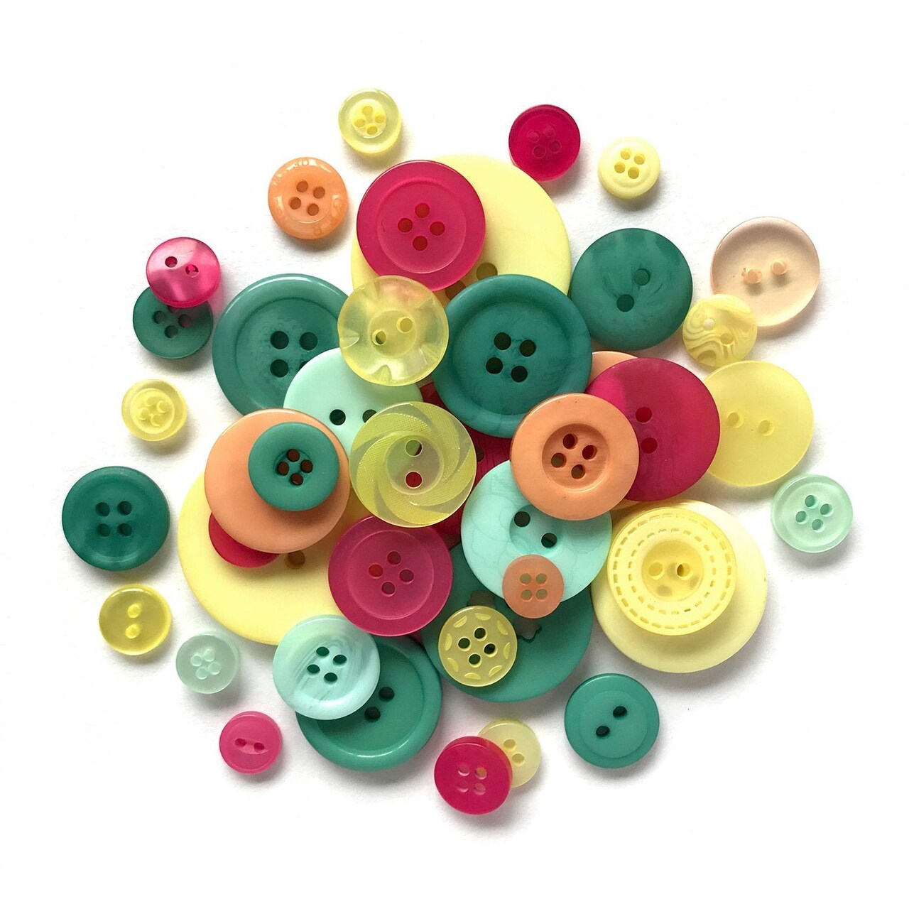 Buttons Galore Button Bonanza Bulk Buttons for Sewing & Crafts, Assorted Colors - .50 LBS.